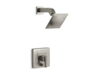 KOHLER K-T14665-4-BN Loure Rite-Temp Shower Trim Kit With Push-Button Diverter, 2.5 Gpm - Vibrant Brushed Nickel