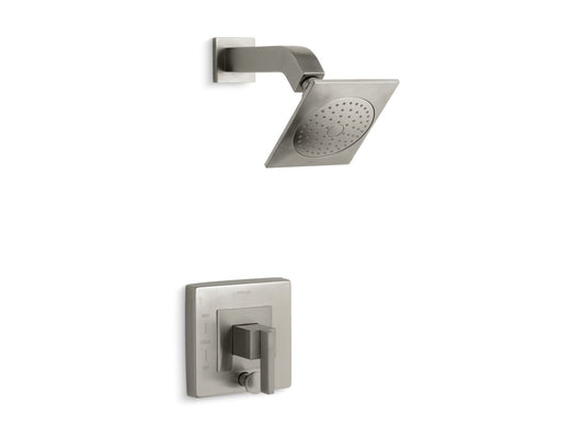 KOHLER K-T14665-4-BN Loure Rite-Temp shower trim kit with push-button diverter, 2.5 gpm - Vibrant Brushed Nickel