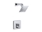 KOHLER K-T14665-4-CP Loure Rite-Temp Shower Trim Kit With Push-Button Diverter, 2.5 Gpm - Polished Chrome