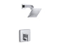 KOHLER K-T14665-4-CP Loure Rite-Temp Shower Trim Kit With Push-Button Diverter, 2.5 Gpm - Polished Chrome