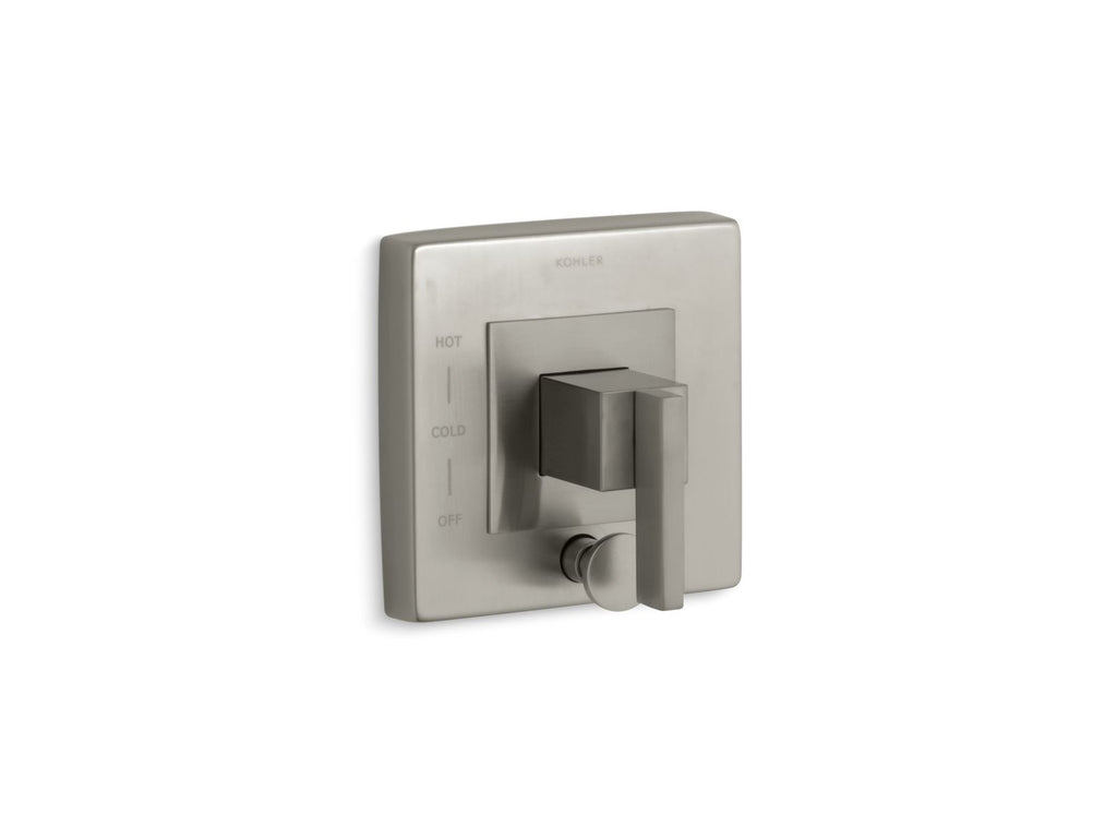 KOHLER K-T14668-4-BN Loure Rite-Temp Valve Trim With Push-Button Diverter - Vibrant Brushed Nickel