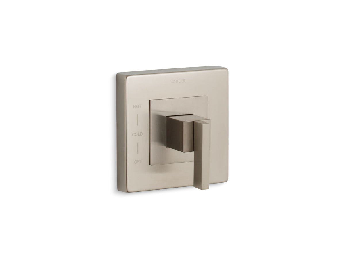 KOHLER K-TS14671-4-BN Loure Rite-Temp Valve Trim - Vibrant Brushed Nickel