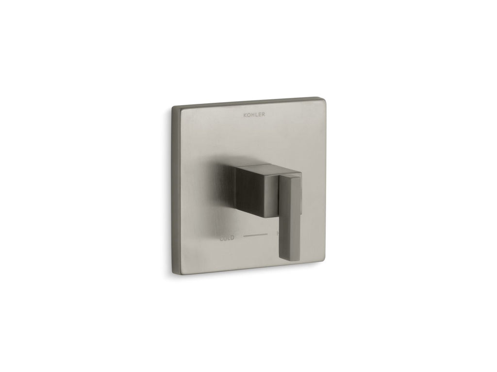 KOHLER K-T14672-4-BN Loure Mastershower Temperature Control Valve Trim - Vibrant Brushed Nickel