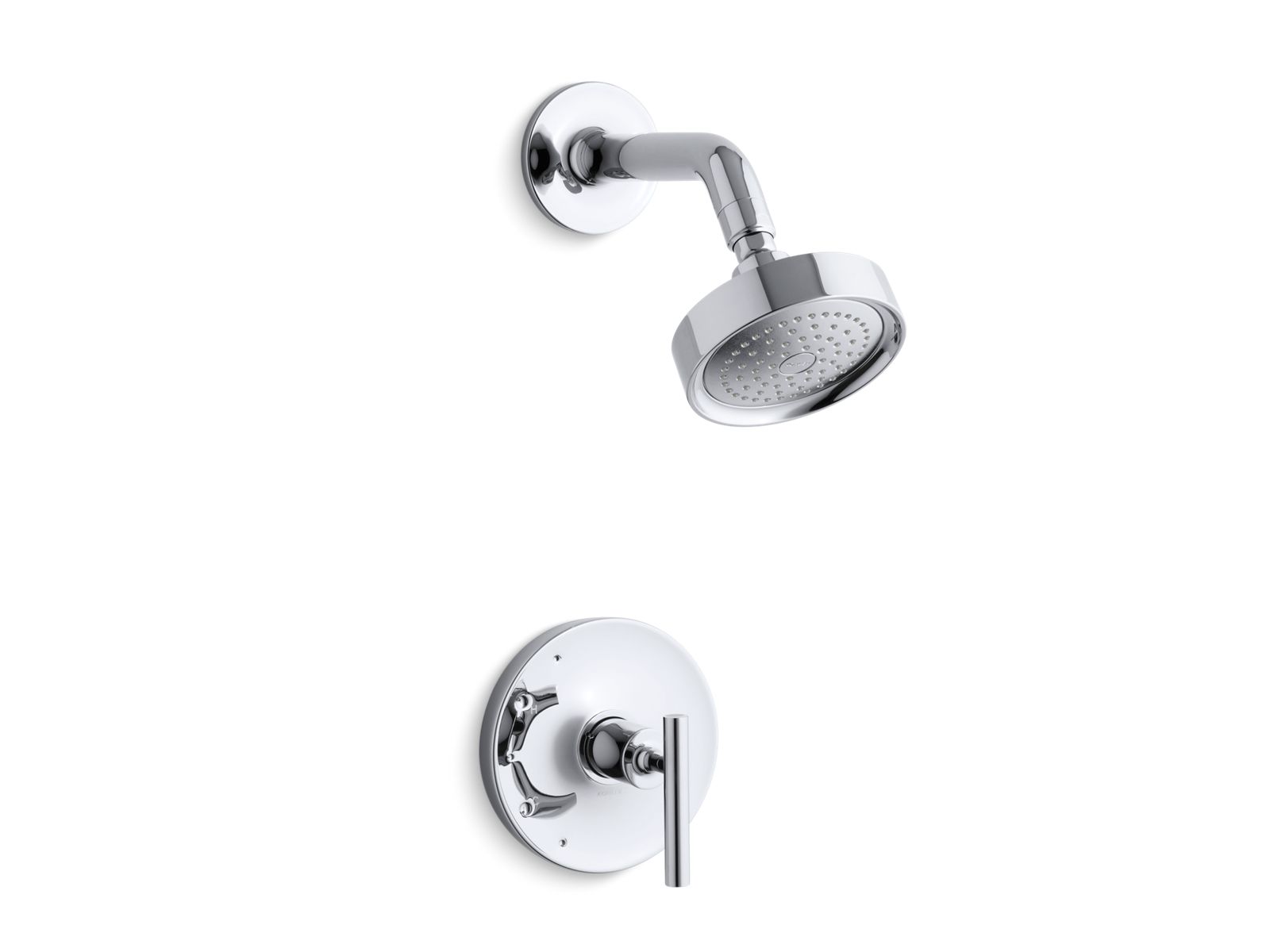 KOHLER K-TS14422-4-CP Purist Rite-Temp Shower Trim Kit With Lever Handle, 2.5 Gpm - Polished Chrome