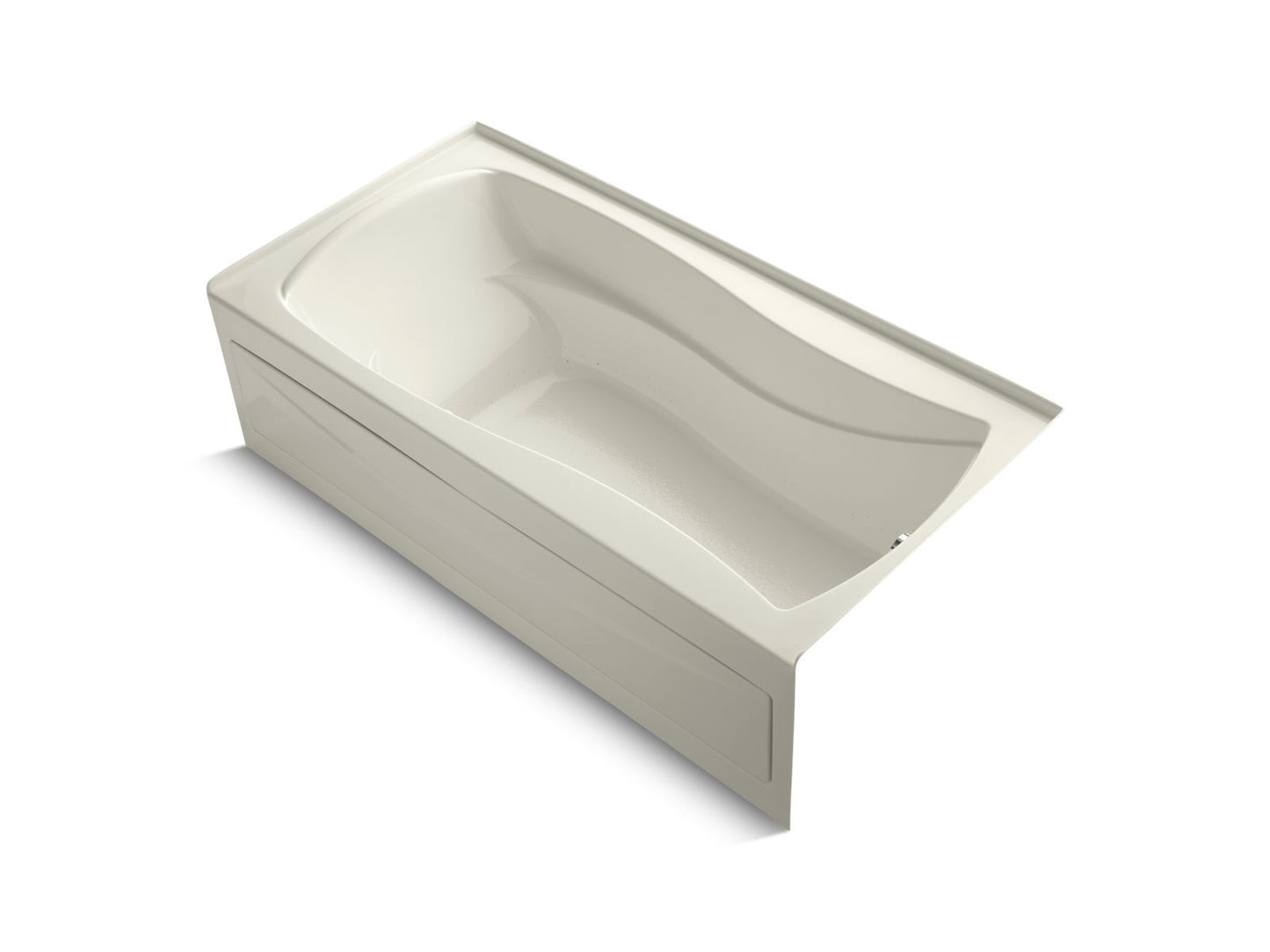 KOHLER K-1257-GHRA-96 Mariposa 72" X 36" Alcove Heated Bubblemassage Air Bath, Right Drain In Biscuit