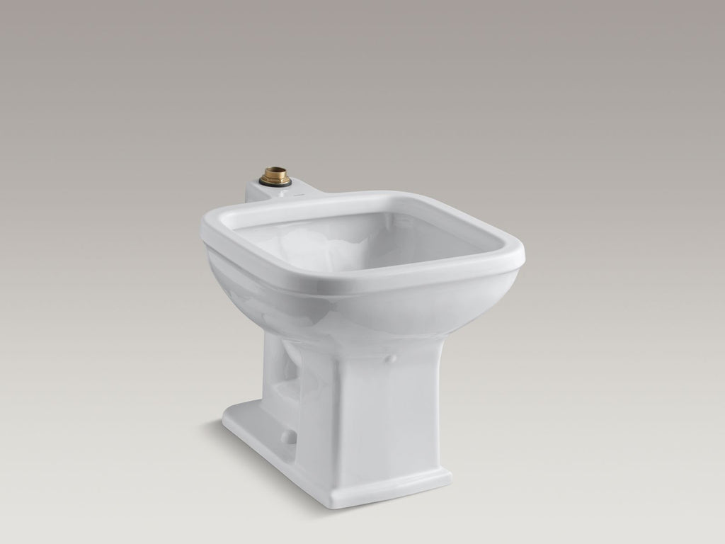 KOHLER K-6676-0 Tyrrell 21" X 27-1/8" Floor-Mount Siphon-Jet Flushing Rim Service Sink - White