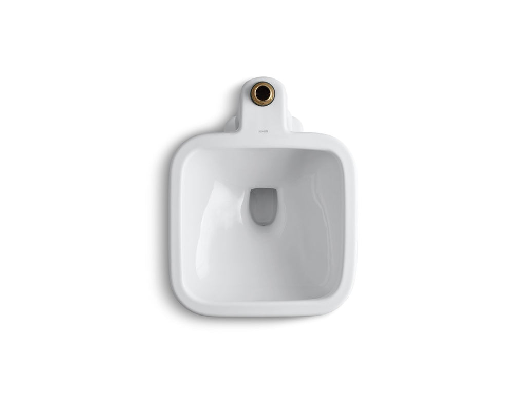KOHLER K-6676-0 Tyrrell 21" X 27-1/8" Floor-Mount Siphon-Jet Flushing Rim Service Sink - White