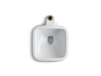KOHLER K-6676-0 Tyrrell 21" X 27-1/8" Floor-Mount Siphon-Jet Flushing Rim Service Sink - White