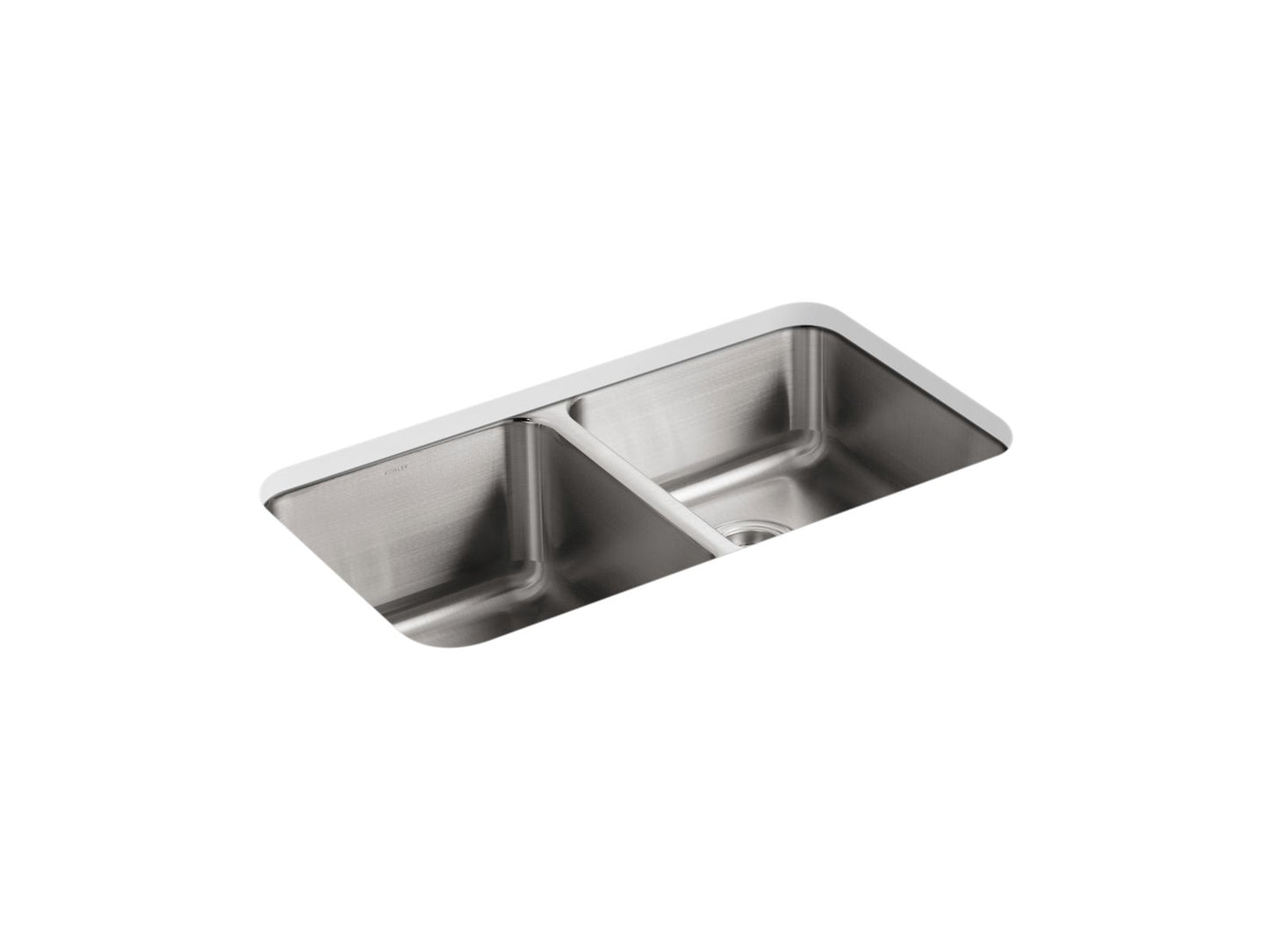 KOHLER K-3351-NA Undertone 31-1/2" Undermount Double-Bowl Kitchen Sink