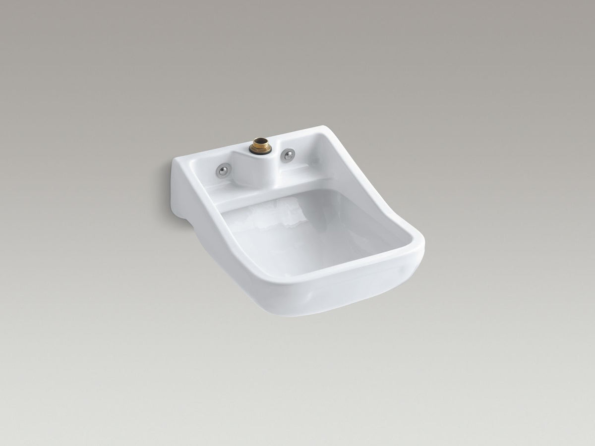 KOHLER K-12867-0 Camerton 25" Wall-Mount Blow-Out Service Sink - White