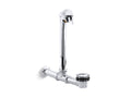 KOHLER K-7104-CP Iron Works Exposed Bath Drain For Above-The-Floor Installation - Polished Chrome