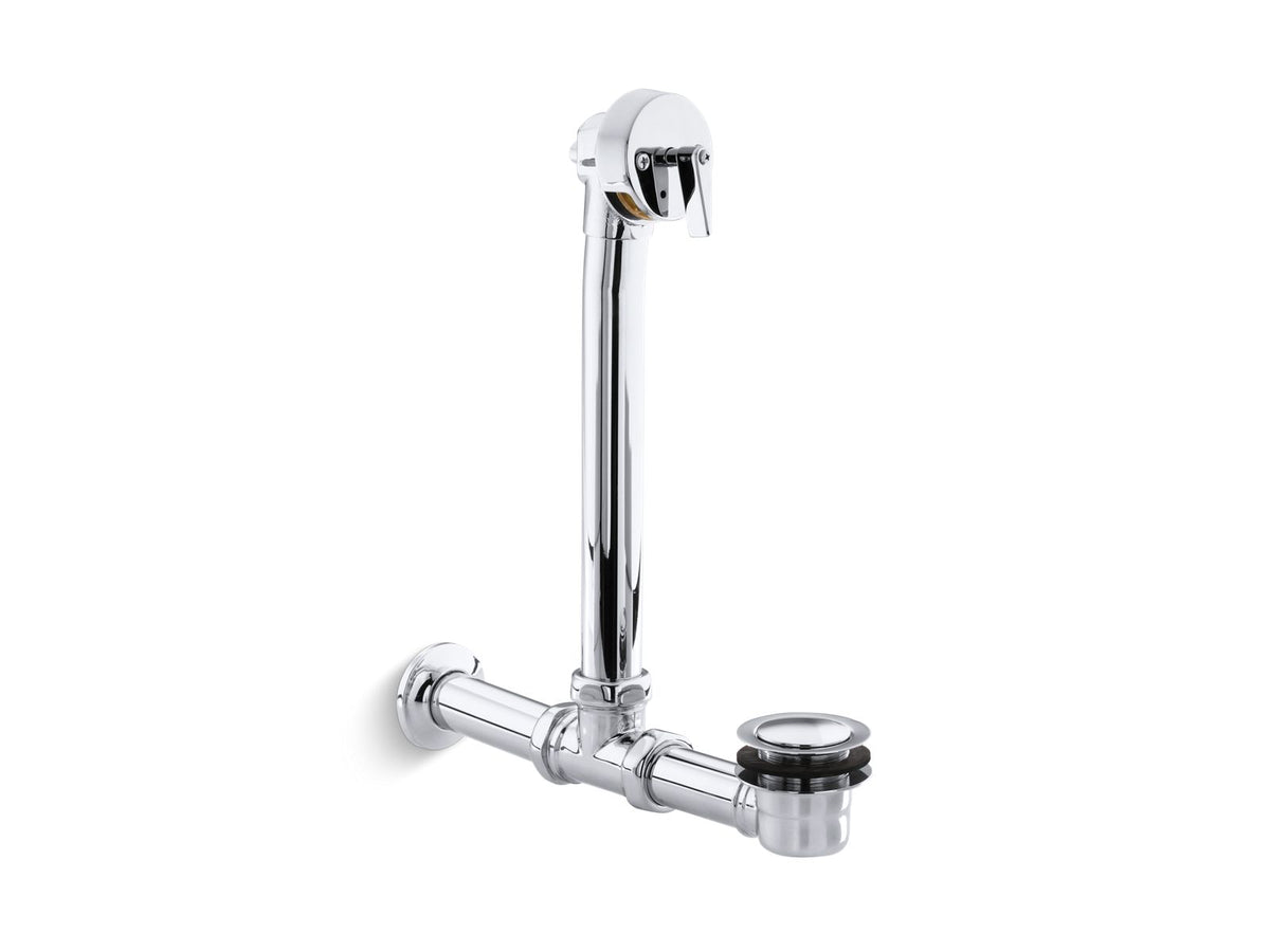 KOHLER K-7104-CP Iron Works Exposed Bath Drain For Above-The-Floor Installation - Polished Chrome