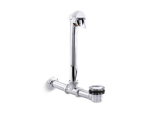 KOHLER K-7104-CP Iron Works Exposed Bath Drain For Above-The-Floor Installation In Polished Chrome