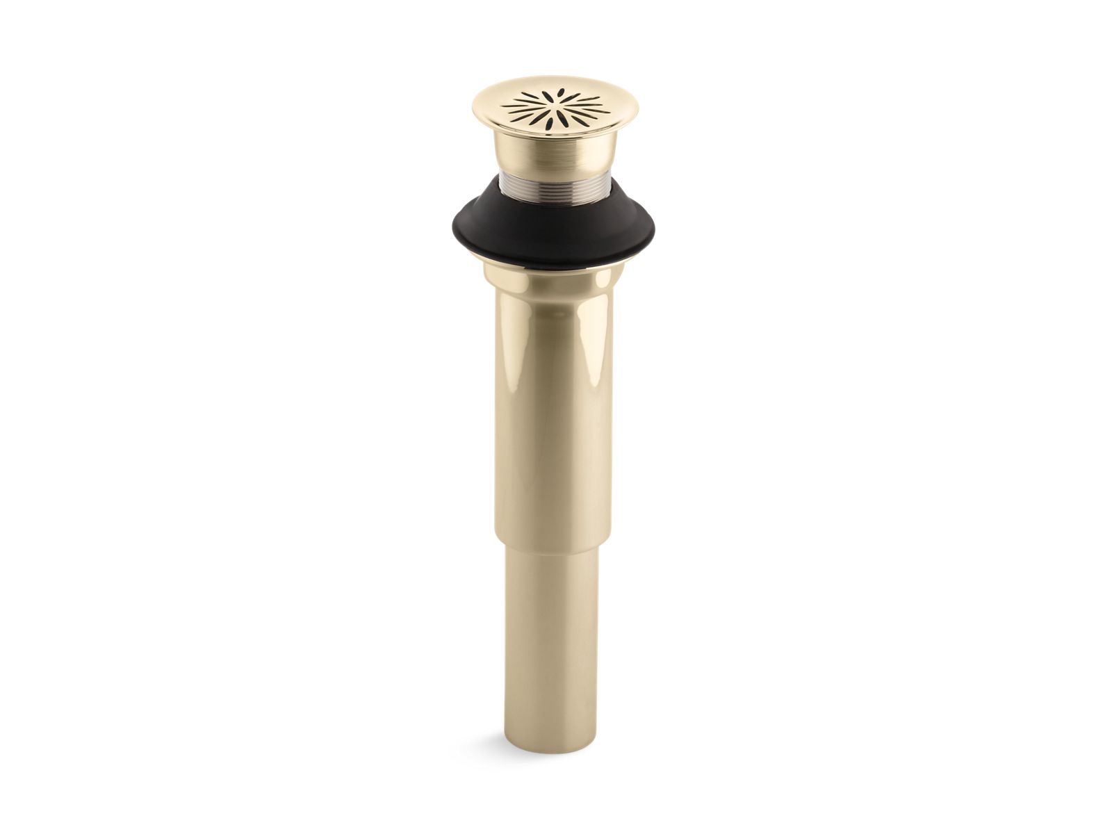 KOHLER K-7107-AF Decorative grid drain without overflow - Vibrant French Gold