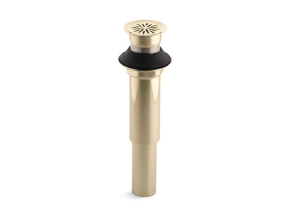KOHLER K-7107-AF Decorative grid drain without overflow - Vibrant French Gold