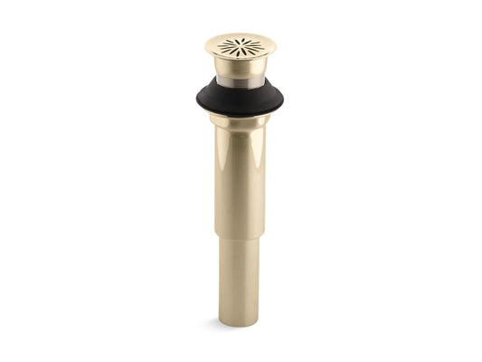 KOHLER K-7107-AF Decorative grid drain without overflow - Vibrant French Gold