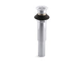 KOHLER K-7107-CP Decorative Grid Drain Without Overflow - Polished Chrome