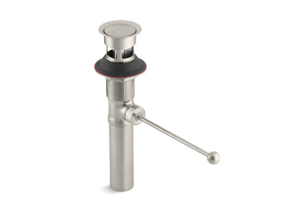 KOHLER K-7114-A-BN Premier pop-up drain, exposed, with overflow - Vibrant Brushed Nickel