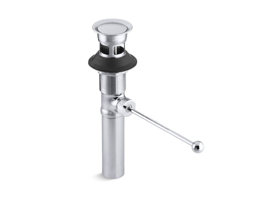 KOHLER K-7114-A-CP Premier pop-up drain, exposed, with overflow - Polished Chrome