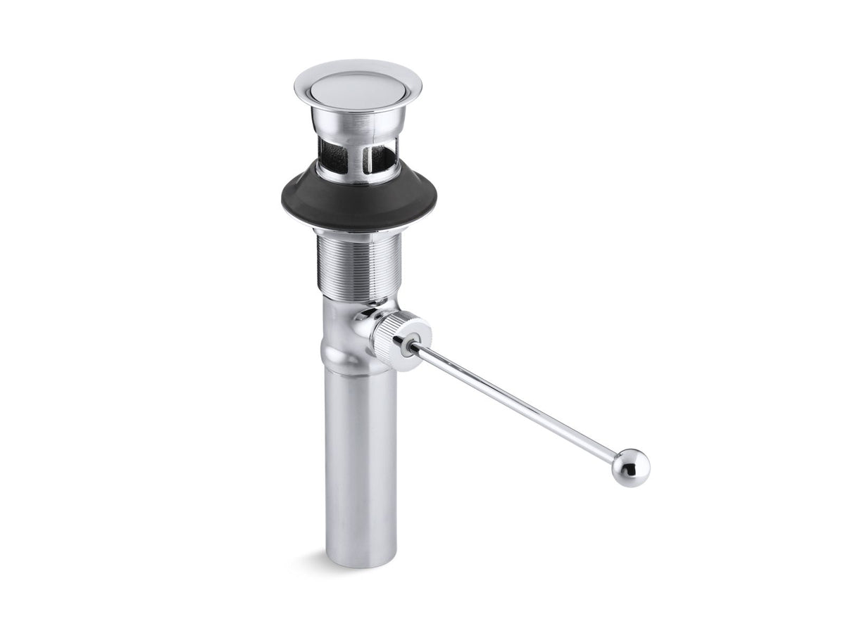KOHLER K-7114-A-2MB Premier Pop-Up Drain, Exposed, With Overflow - Vibrant Brushed Moderne Brass