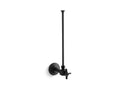 KOHLER K-7637-BKB 3/8" Npt Angle Supply With Stop And Annealed Vertical Tube In Brushed Black
