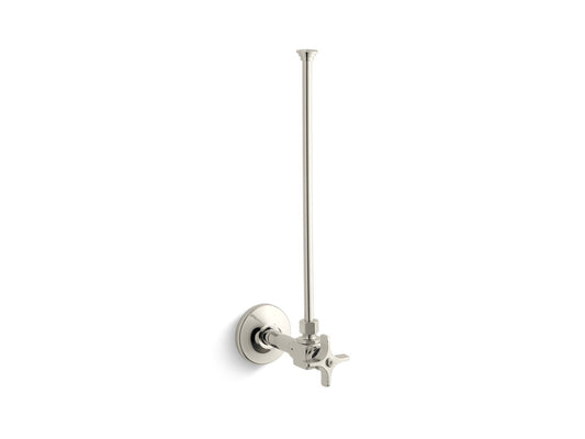 KOHLER K-7637-SN 3/8" Npt Angle Supply With Stop And Annealed Vertical Tube In Vibrant Polished Nickel