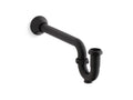 KOHLER K-9018-BL Adjustable P-Trap With Long Tubing Outlet, 1-1/4" X 1-1/4" - Matte Black
