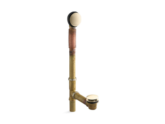 KOHLER K-7259-AF Clearflo Brass toe tap bath drain - Vibrant French Gold