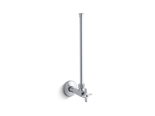 KOHLER K-7638-CP 1/2" Npt Angle Supply With Stop With Cross Handle And Annealed Vertical Tube In Polished Chrome