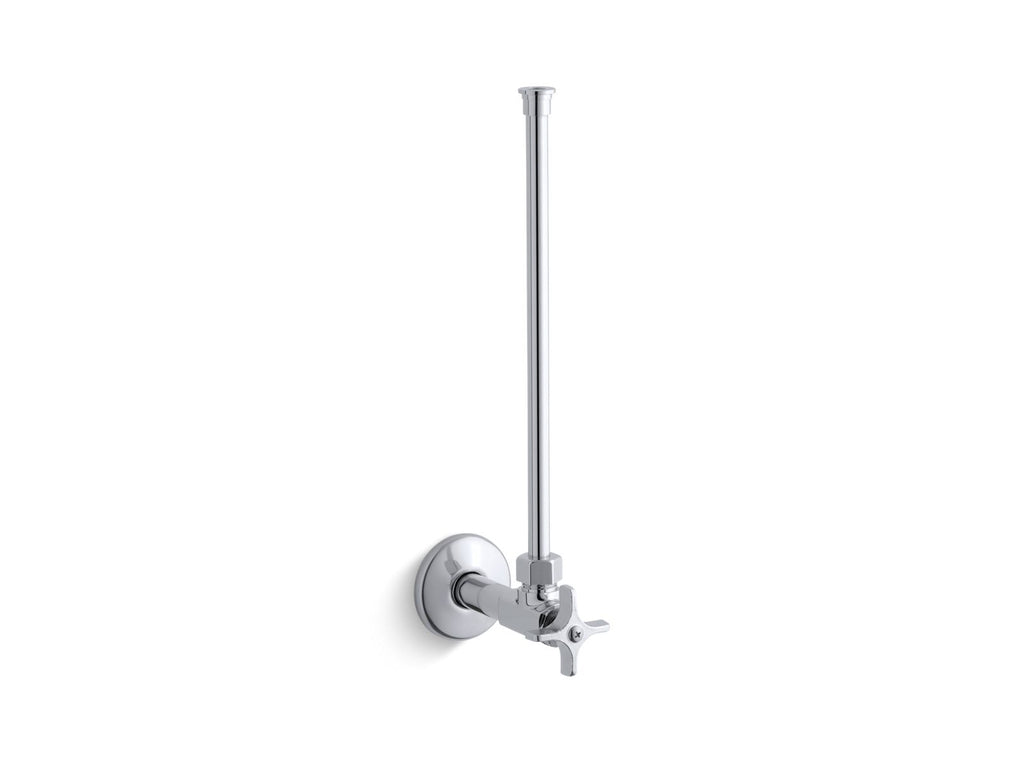 KOHLER K-7638-BL 1/2" Npt Angle Supply With Stop With Cross Handle And Annealed Vertical Tube - Matte Black