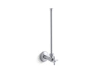 KOHLER K-7638-BL 1/2" Npt Angle Supply With Stop With Cross Handle And Annealed Vertical Tube - Matte Black