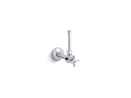 KOHLER K-7653-BL 1/2" Angle Supply With Stop, Cross Handle And Rigid Vertical Tube - Matte Black