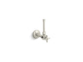 KOHLER K-7653-SN 1/2" Angle Supply With Stop, Cross Handle And Rigid Vertical Tube - Vibrant Polished Nickel