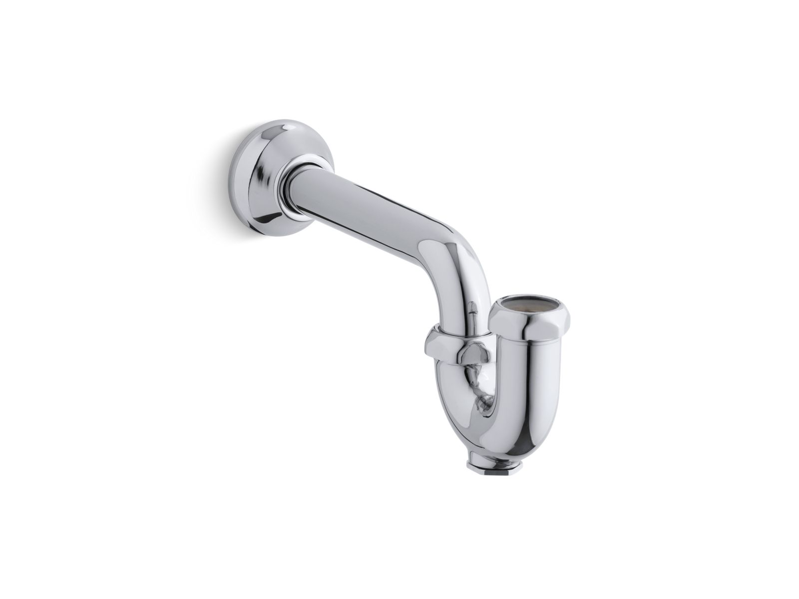 KOHLER K-8998-CP Adjustable P-Trap With Tubing Outlet, 1-1/4" X 1-1/4" - Polished Chrome