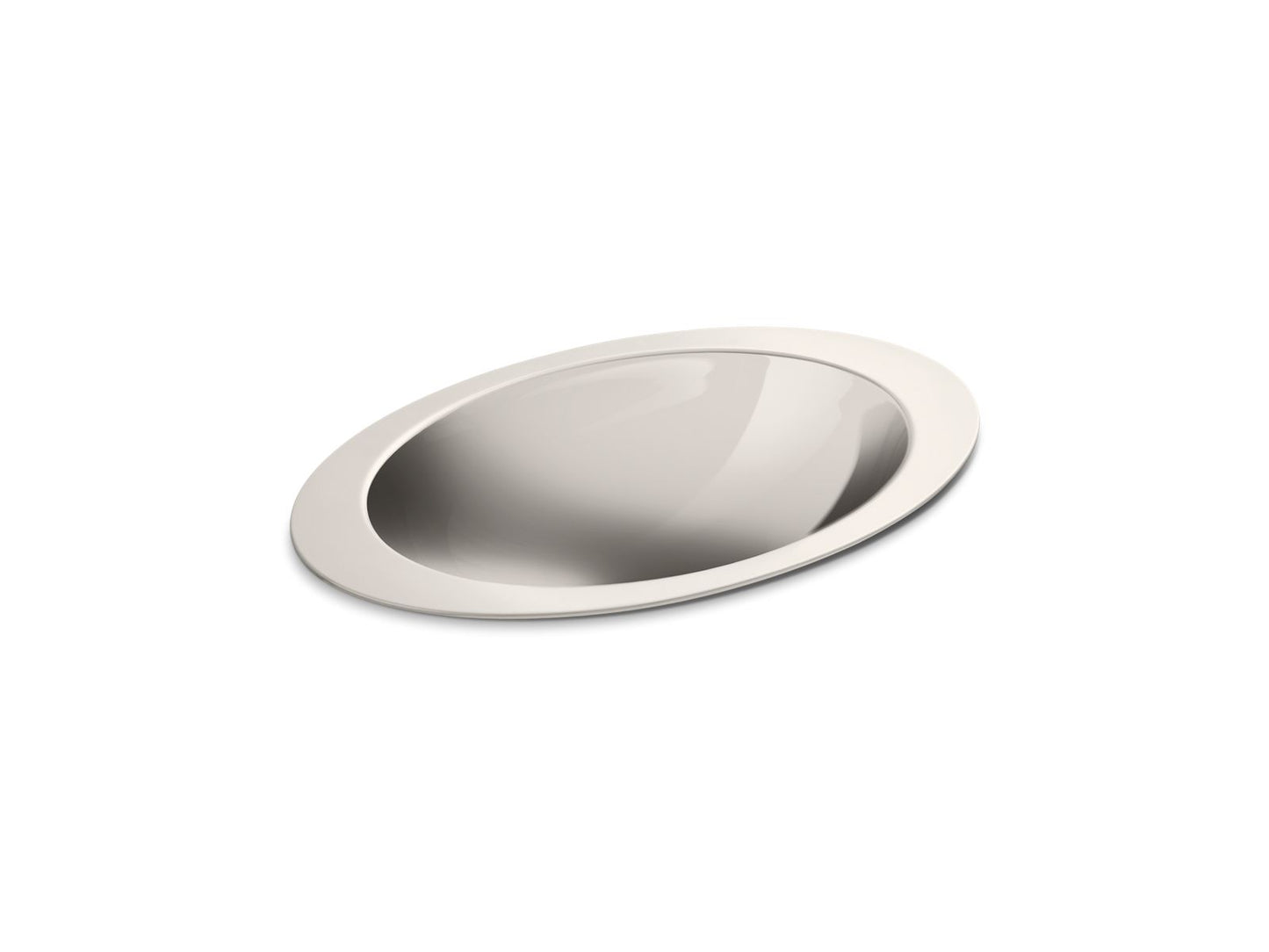 KOHLER K-2603-MU-NA Rhythm 23-1/4" Oval Drop-In Bathroom Sink, No Overflow