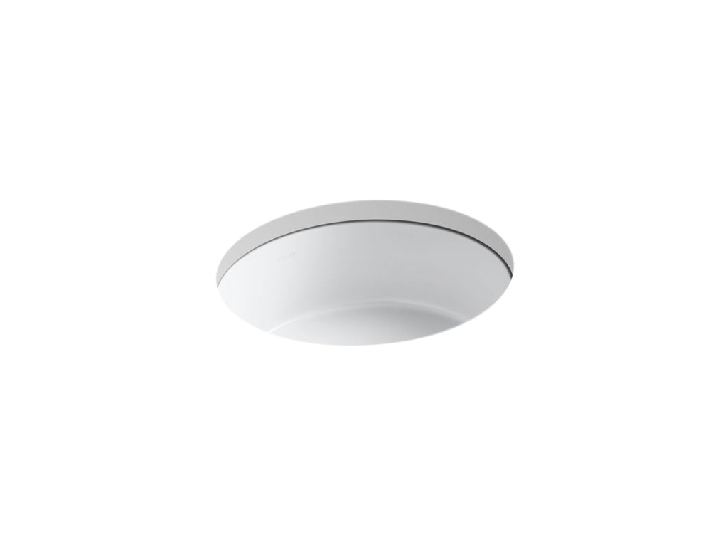 KOHLER K-2883-0 Verticyl 15-3/4" Round Undermount Bathroom Sink - White