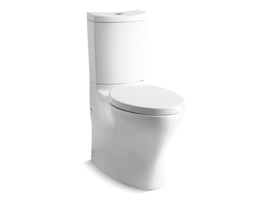 KOHLER K-6355-0 Persuade Curv Two-Piece Elongated Toilet With Skirted Trapway, Dual-Flush In White