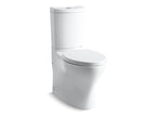 KOHLER K-6355-95 Persuade Curv Two-Piece Elongated Toilet With Skirted Trapway, Dual-Flush - Ice Grey