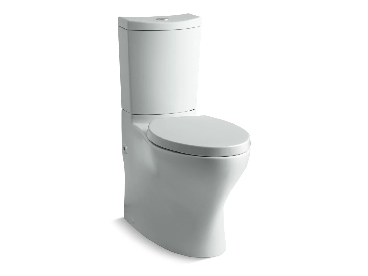 KOHLER K-6355-95 Persuade Curv Two-Piece Elongated Toilet With Skirted Trapway, Dual-Flush In Ice Grey