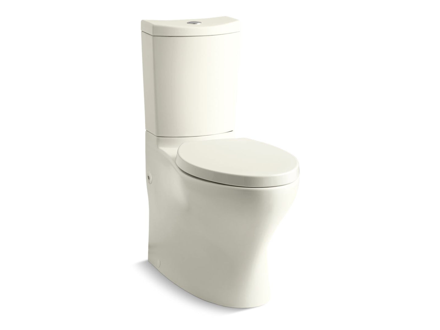 KOHLER K-6355-96 Persuade Curv Two-Piece Elongated Toilet With Skirted Trapway, Dual-Flush In Biscuit