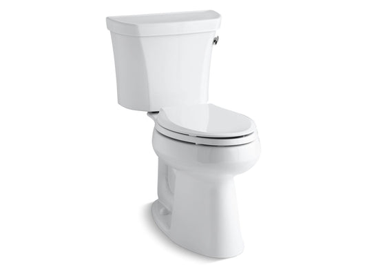 KOHLER K-3889-RA-0 Highline Two-Piece Elongated Toilet, 1.28 Gpf In White