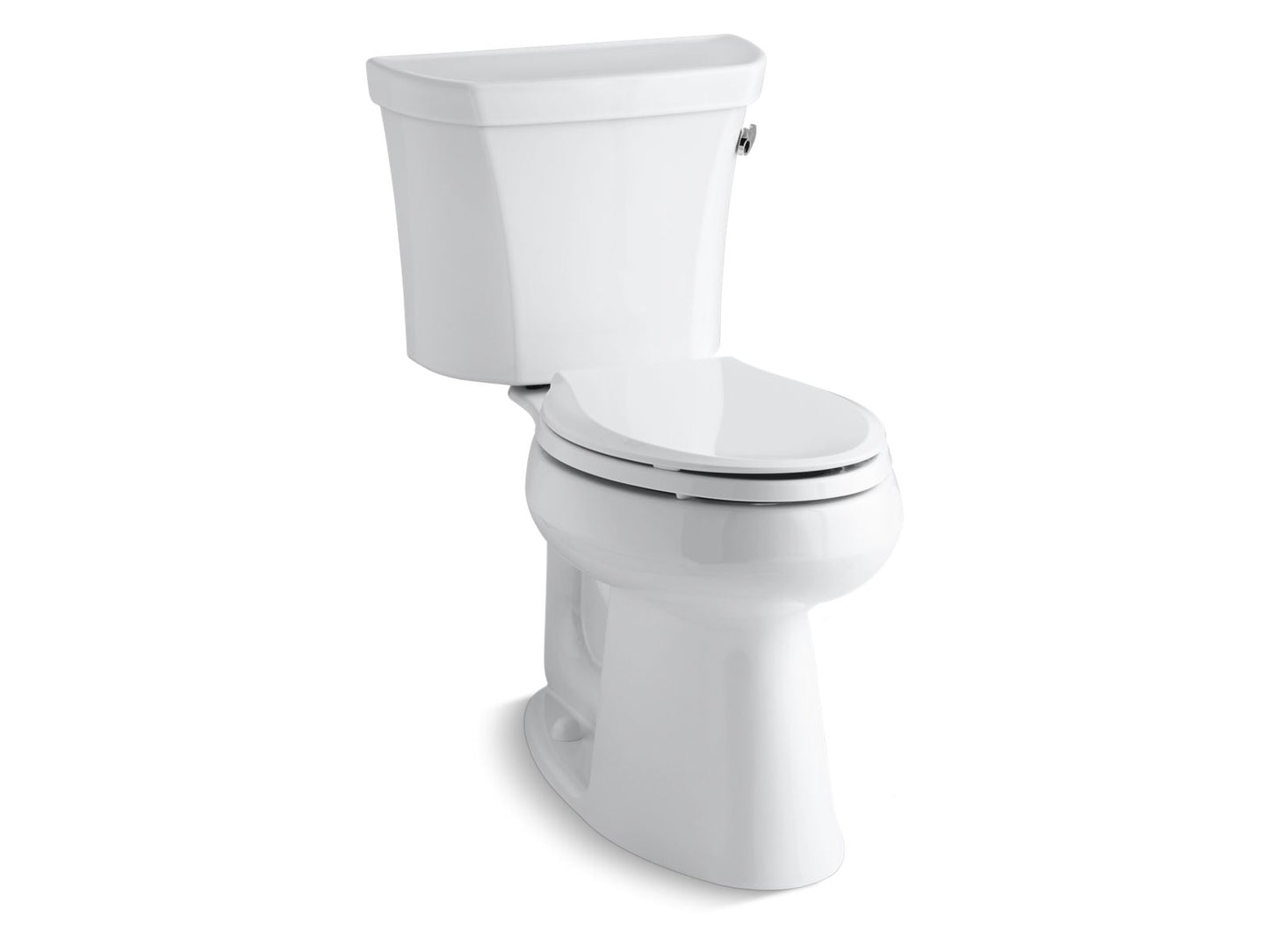 KOHLER K-3889-RZ-0 Highline Two-Piece Elongated Toilet, 1.28 Gpf In White