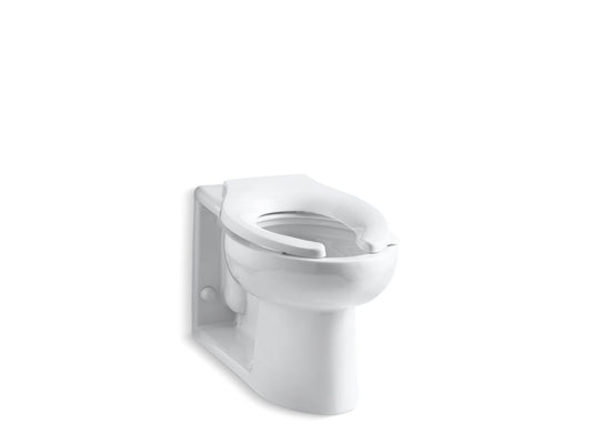 KOHLER K-4396-0 Anglesey Floor-Mount Rear Spud Flushometer Bowl In White