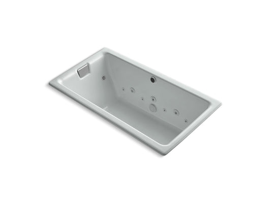 KOHLER K-856-AH-95 Tea-For-Two 66" X 36" Drop-In Effervescence Whirlpool Bath In Ice Grey