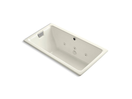 KOHLER K-856-JHE-96 Tea-For-Two 66" X 36" Drop-In/Undermount Whirlpool Bath In Biscuit