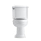 KOHLER K-3837-0 Devonshire Two-Piece Elongated Toilet, 1.28 Gpf In White