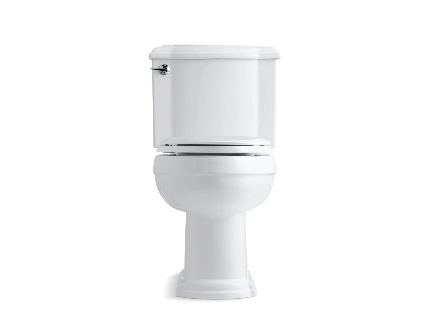 KOHLER K-3837-0 Devonshire Two-Piece Elongated Toilet, 1.28 Gpf In White