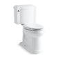 KOHLER K-3837-0 Devonshire Two-Piece Elongated Toilet, 1.28 Gpf In White