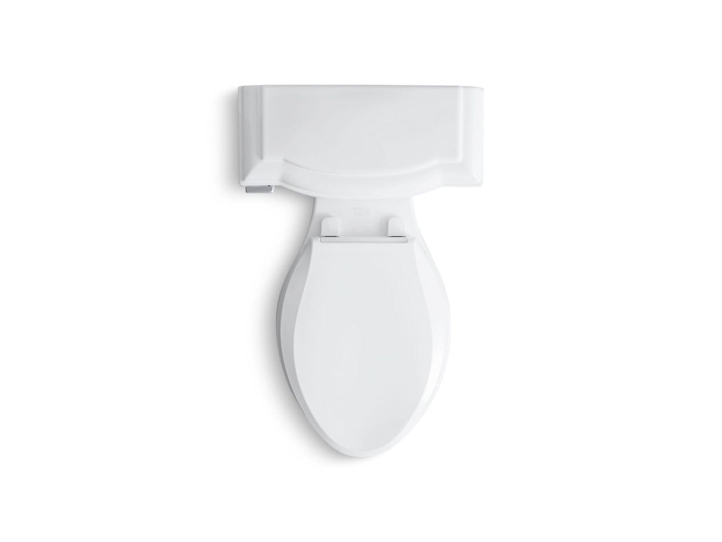 KOHLER K-3837-0 Devonshire Two-Piece Elongated Toilet, 1.28 Gpf In White