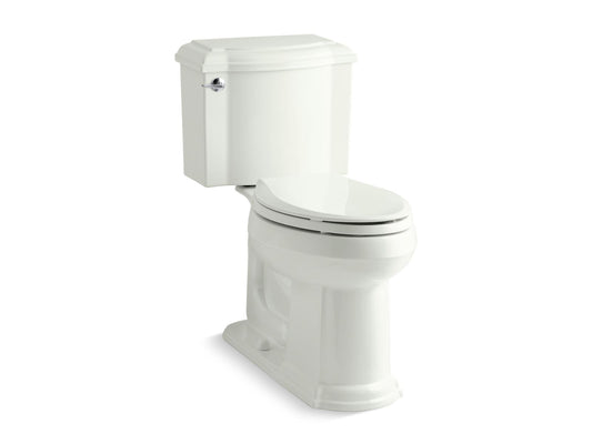 KOHLER K-3837-NY Devonshire Two-Piece Elongated Toilet, 1.28 Gpf In Dune